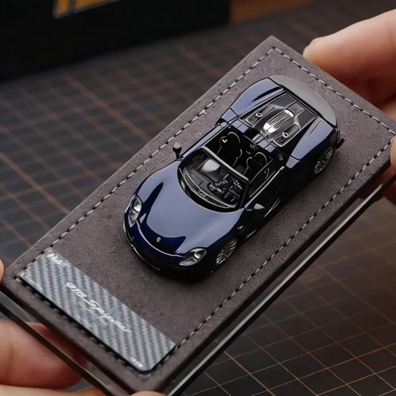 Em estoque: Halo 1:64 918 Spyder conversível - réplica em miniatura de carro em resina, item decorativo para adultos, brinquedo para meninos, presente para crianças