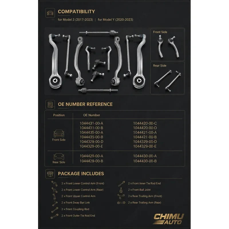 【CHIMU AUTO】 Front Lower Control Arm Ball Joint Stabilizer Link Tie Rod Kit for W212 S212 E300 E250 E350