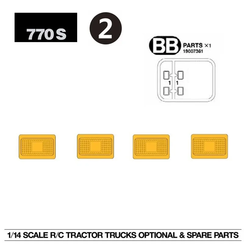 RC Truck Transparent Light Panel Lampshade for 1/14 Tamiya SCANIA 770S 6X4 56368 8X4 56371 Car Upgrade Accessories