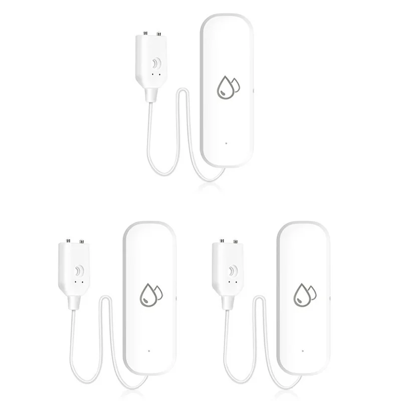 WORTHOWN-3X Tuya WIFI Датчик воды Сигнализация Детектор утечки воды Оповещение о наводнении Система охранной сигнализации при переполнении работает