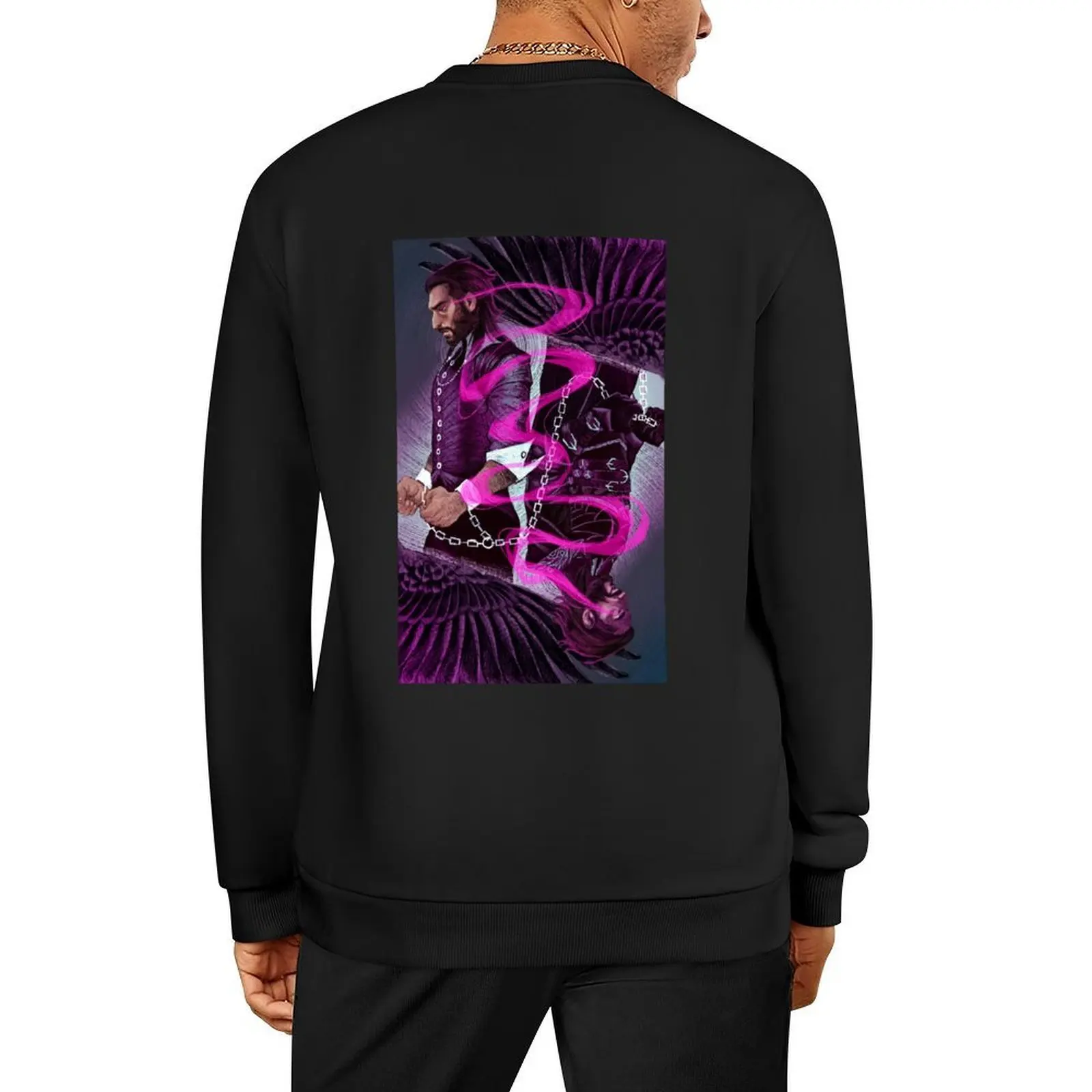 

Dragon Age : The Veilguard tarot - Veiltober, day 4, Lucanis Pullover korean style clothes blouse men's sweatshirts