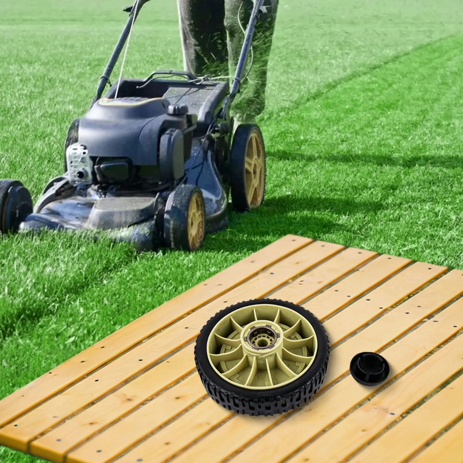 Easy Install for Lawn Mower Parts Machine for Lawn Mower Wheels Optimal Performance Superior Traction Weather Resistant