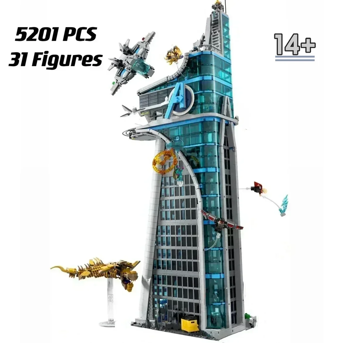 Disney 76269 Ensemble de blocs de construction en briques, 5201 pièces, Tower Heroes, cadeau pour enfants, cadeau de fête d'anniversaire