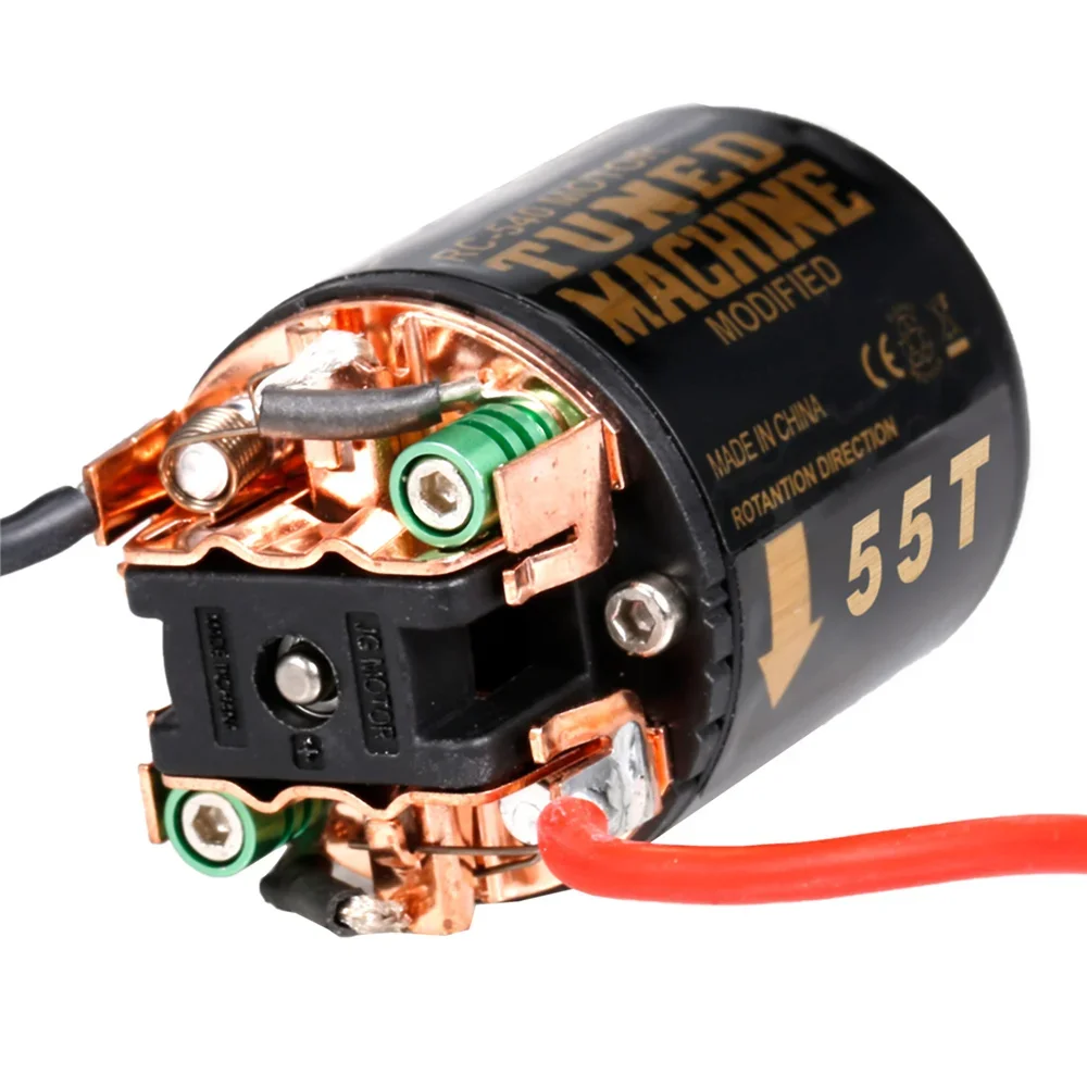 NEEBRC 540 Brushed Motor Waterproof 13T 21T 35T 45T 55T 80T for 1/10 RC Car Crawler Axial SCX10 90046 Traxxas TRX4 Redcat Gen8