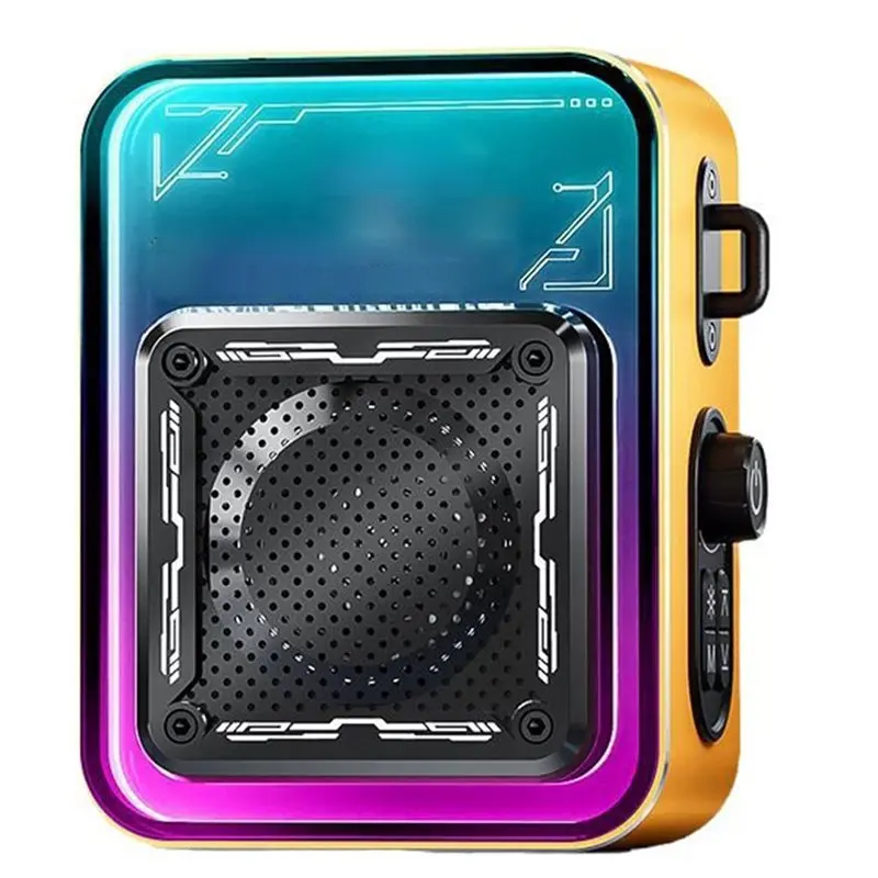 

Sensitive Bluetooth Speakers LED Light Bluetooth Multifunctional Sound Box Stereo Outdoor Wireless Broadcasting Portable Speaker