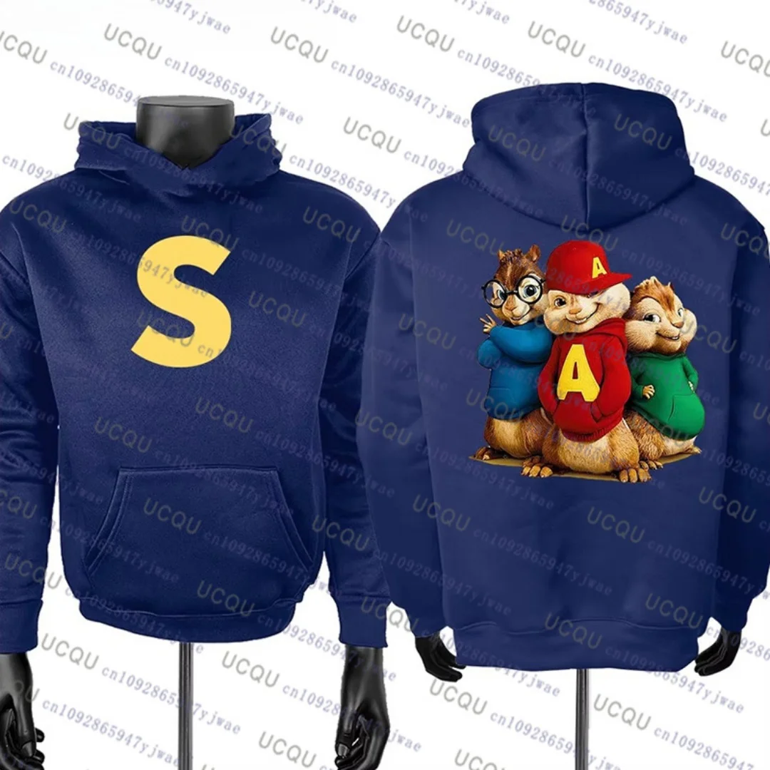 Herbst-Winter-Sweatshirt „Alvin And The Chipmunks The Squeakquel's“ für beste Freunde, Kapuzenpullover, Halloween-Kostüm, Kinderpullover – Detail 15