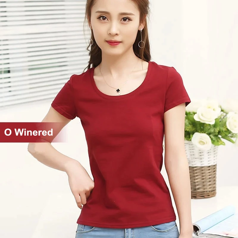 MRMT 2024 Brand New Womens 95% Cotton T-Shirt Pure Color Short Sleeve Women T shirt For Female Slim Tops Woman T shirts Clothing