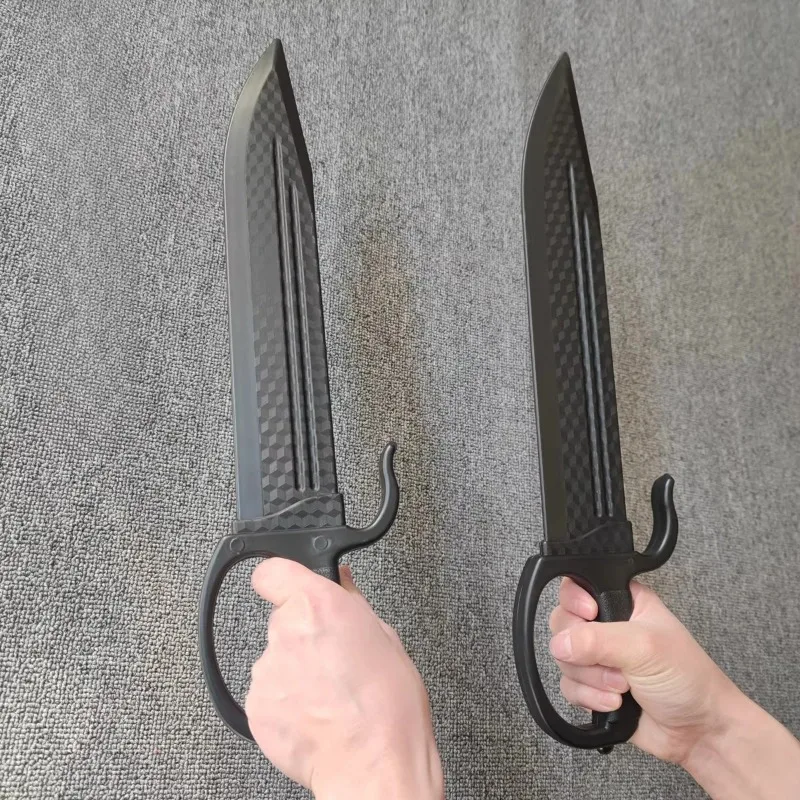 46cm Plastic Wing Chun Eight Knives Tang Hengdao Han Sword Samurai Blade Props Practice - view 3