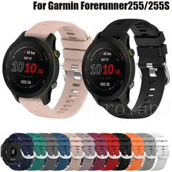 Silicone 18mm 22mm Watchband For Garmin Forerunner 255S Vivoactive 4S 3S Strap Wristband For Garmin Forerunner 255 Venu 2 Band