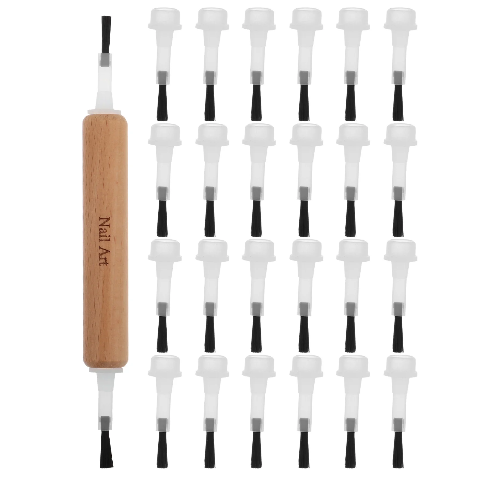 

Набор лайнеров для ногтей с двойной головкой, съемный набор сменных кистей, профессиональные принадлежности для дизайна ногтей, гелевые кисти, инструменты для лака для DIY и