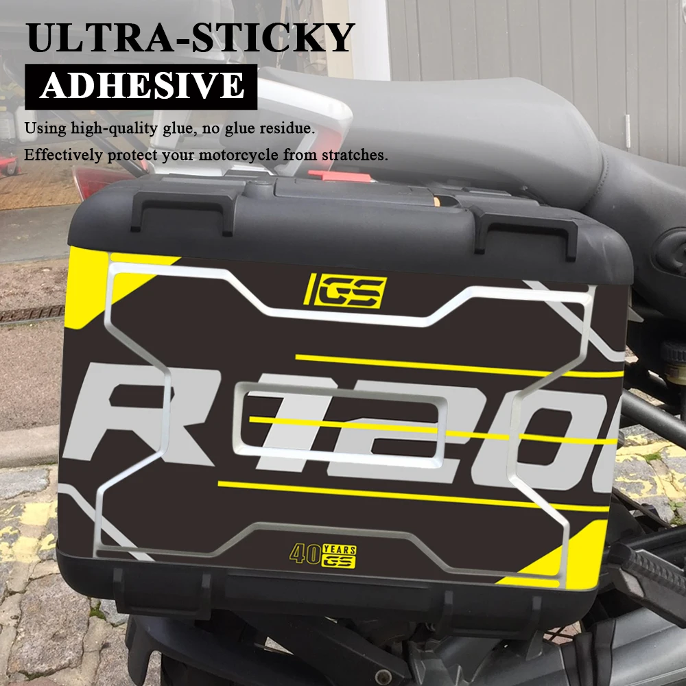 ملحقات ملصق صناديق جانبية للدراجات النارية لـ R1250GS R 1250 GS 1250GS شارات مقاومة للماء لسيارات BMW Vario Case R1200GS R1200 1200GS