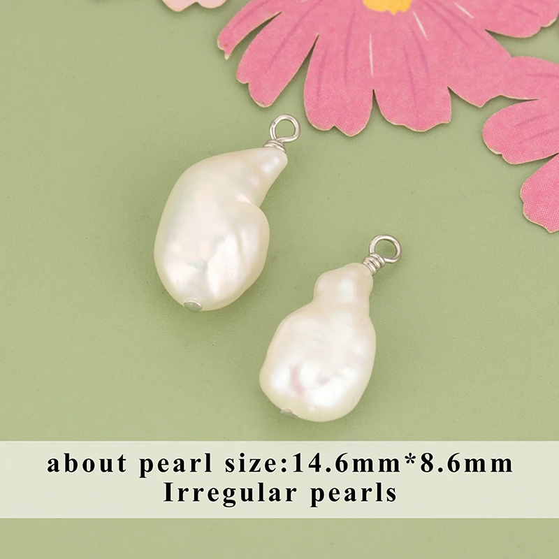 assoonas, 2 Stück/Set, MH06, Schmuckzubehör, 18k vergoldet, Kupfer, Naturperle, handgefertigt, Anhänger, Schmuckherstellung, DIY-Anhänger – Detail 8