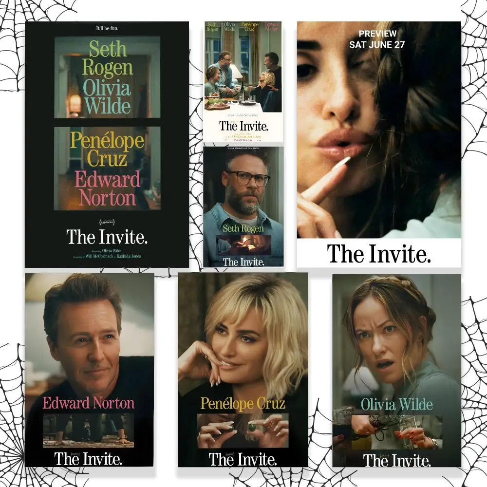 Movie T-The Invite Poster Graphic Wall Art Poster HD Waterproof PP Paper Print for Bedroom Living Room Office Decor Gift