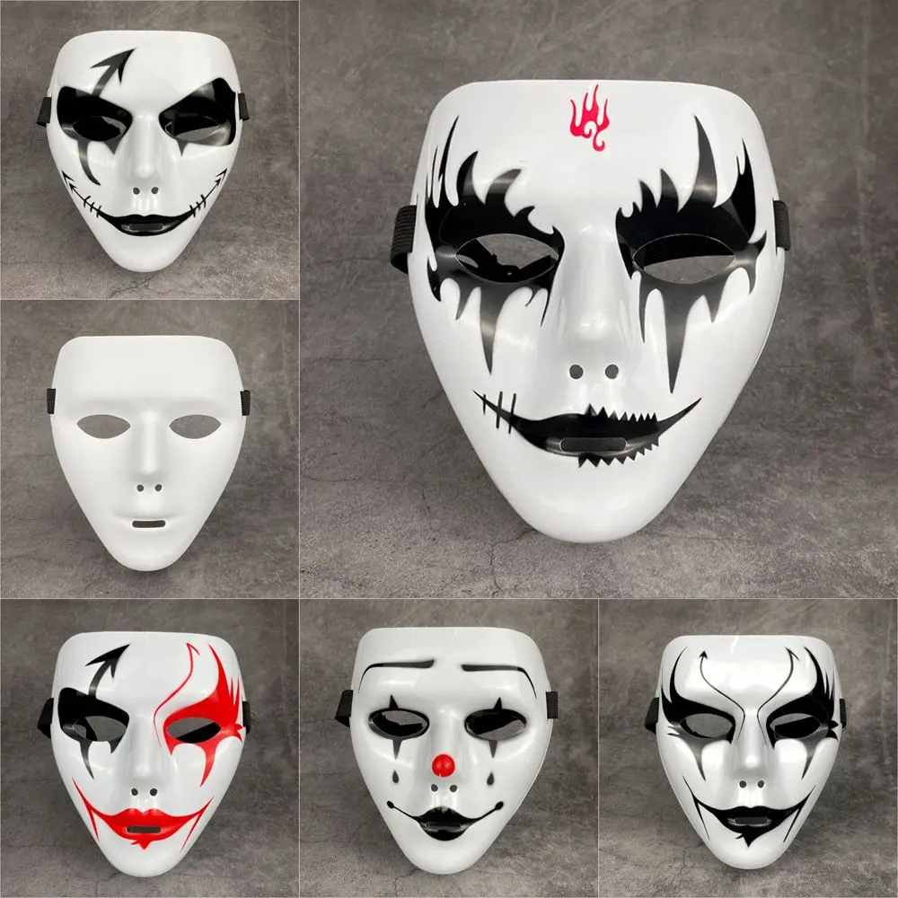 White Men Women Cosplay Adult Adult Mask Ghost Horror Mask Costumes Accessories Full Face Mask Halloween Props