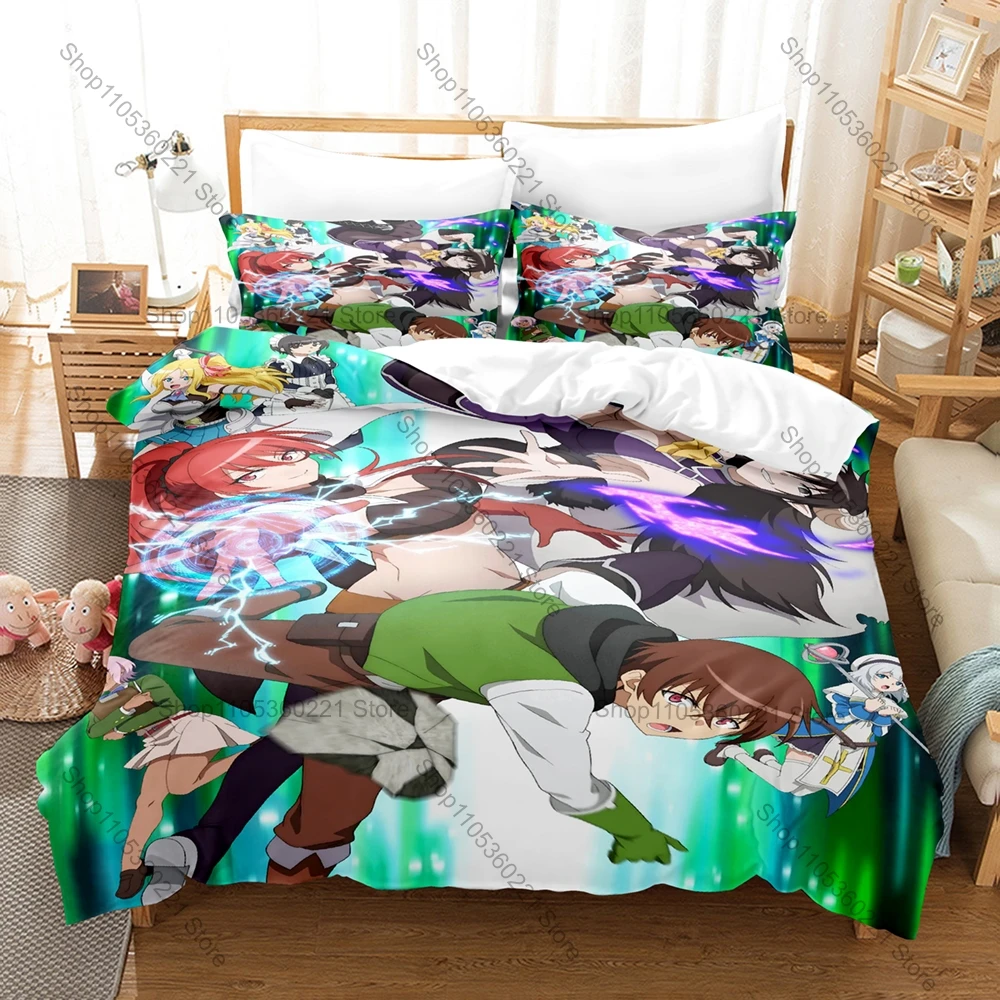 Cool Demon Girl Kilmaria & Siblings Graphic Anime Bedding Set Duvet Cover With 2 Pillowcases Youth Bedroom Decor