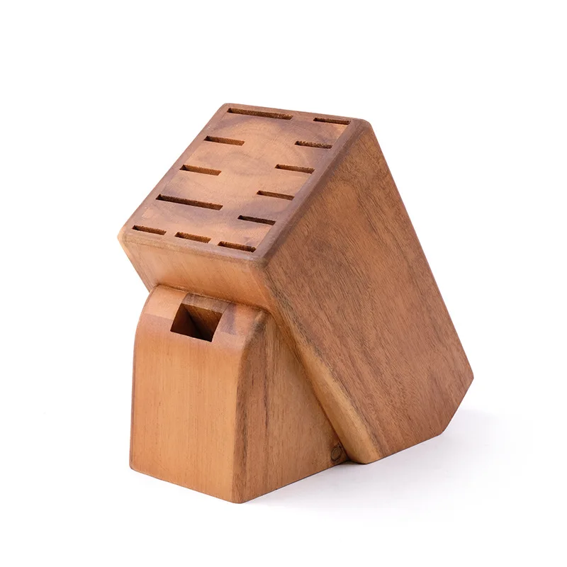 

YFY solid wood tool holder household foreign trade acacia wood tool holder multi-functional slot