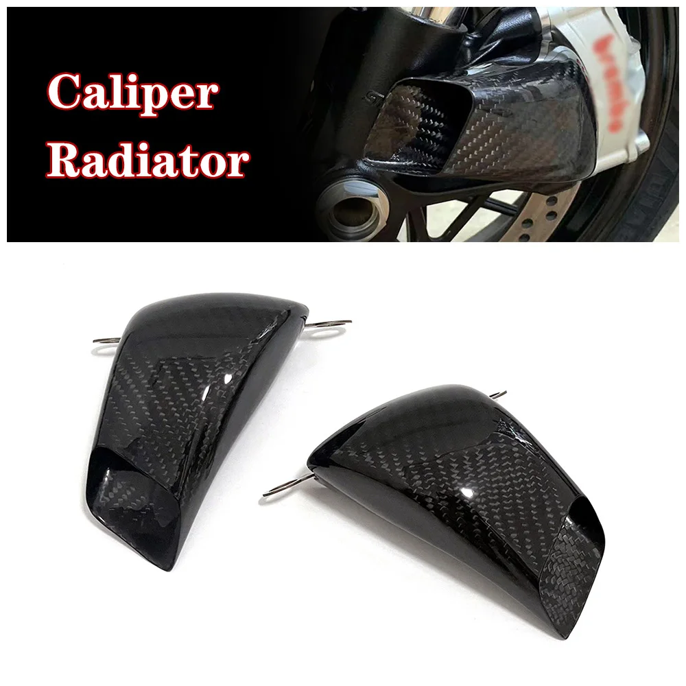 

For BMW S1000R S1000RR M1000R M1000RR HP4 S1000XR M1000XR Carbon Fiber Motorcycle Front Brake Air Duct Caliper Radiator Cover