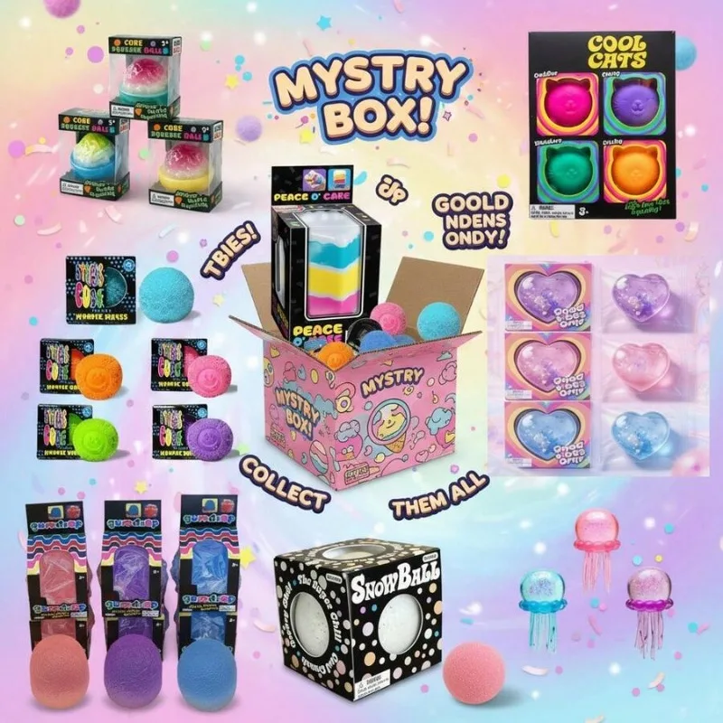 

Cute Mixed Style Squishy Mystery Box Single Piece Random Surprise Stress Relief Fidget Toy