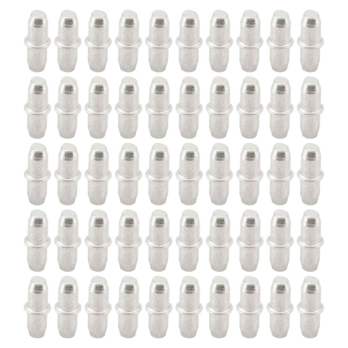 50 unidades de clavos de soporte para estante de cortar de madera para armario, 16mm x 5mm