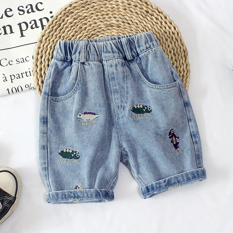 IENENS Kids Boys Beach Shorts Jeans Children Clothes Pants Denim Clothing Bermuda Infant Toddler Baby Boy Casual Trousers