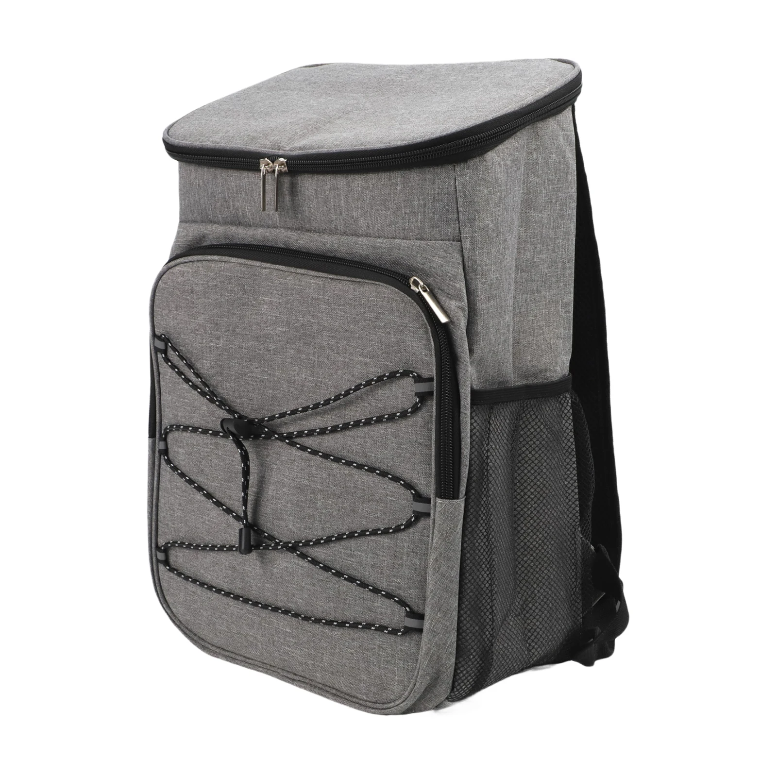 Oxford Cloth 29*19*42cm Gray black navy Blue Insulated Backpack Thermal Lunch Bag Cooler Cutlery Large Napkins