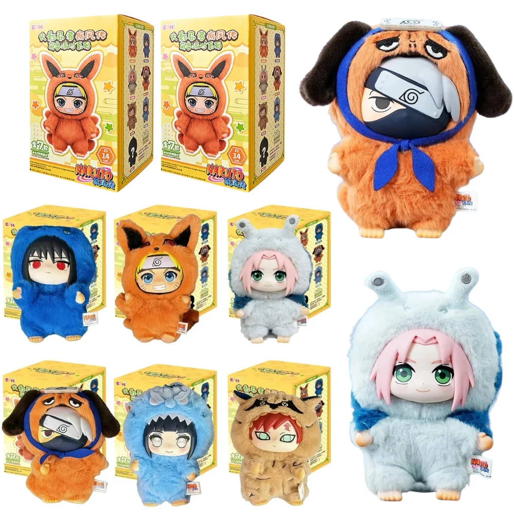 

Аниме-фигурки Наруто: Слепая коробка-сюрприз, серия Shippuden, Наруто, Узумаки, Саске, Какаши, коллекционные мягкие игрушки, сувениры, подарки