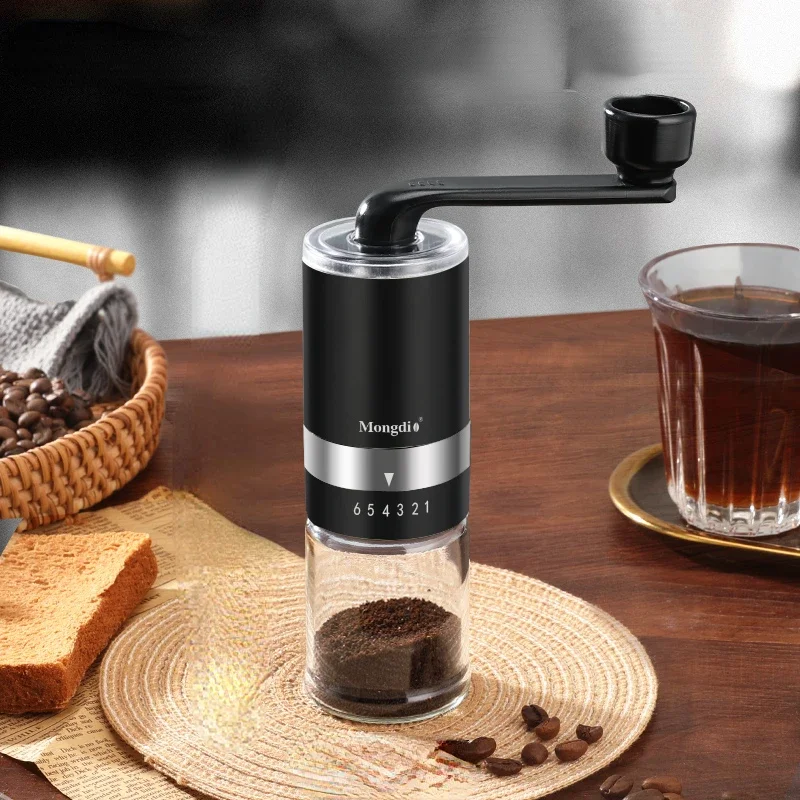 Adjustable Ceramic Core Coffee Grinder, Hand Coffee Bean Mill, Multi-Grade Portable Coffee Maker, Home Coffee Machine