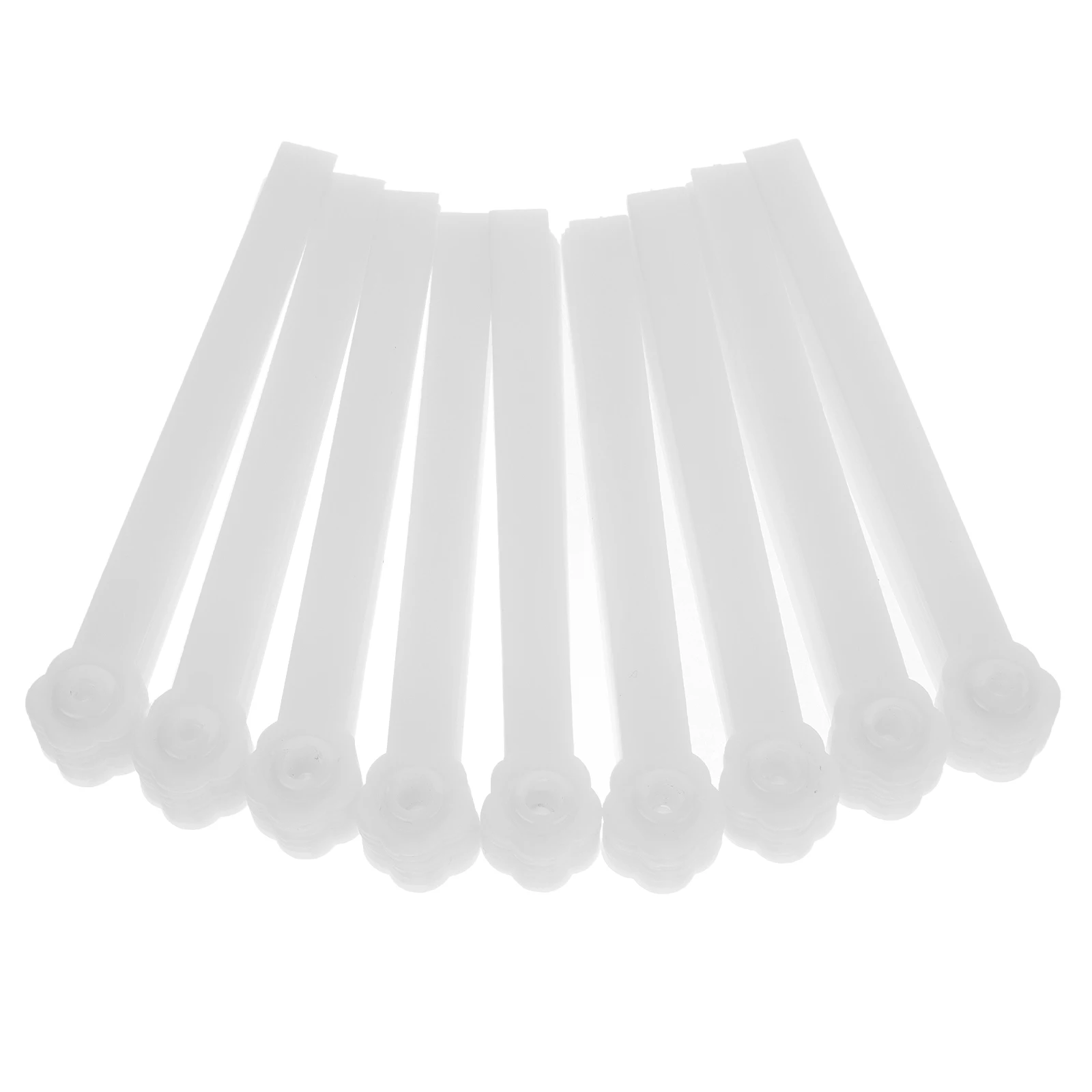 10 Pcs Folding Fan Handle Chinese Fans Diy Frame Material Blank Foldable Craft Holding Plaything Making