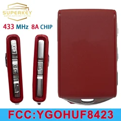 SUPERKEY YGOHUF8423 Oryginalny bezkluczykowy kluczyk samochodowy OEM 433Mhz 8A Chip do 2016 2017 2018 2020 Volvo XC60 XC90 S40 S60 S90