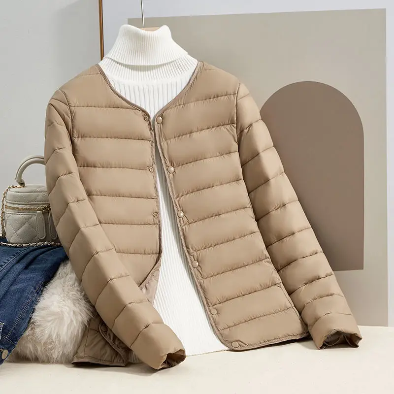 Femmes modèles fée automne hiver manteau boutons intérieurs chaud décontracté ample mode doux confortable polyvalent mince nouvelle tendance marque