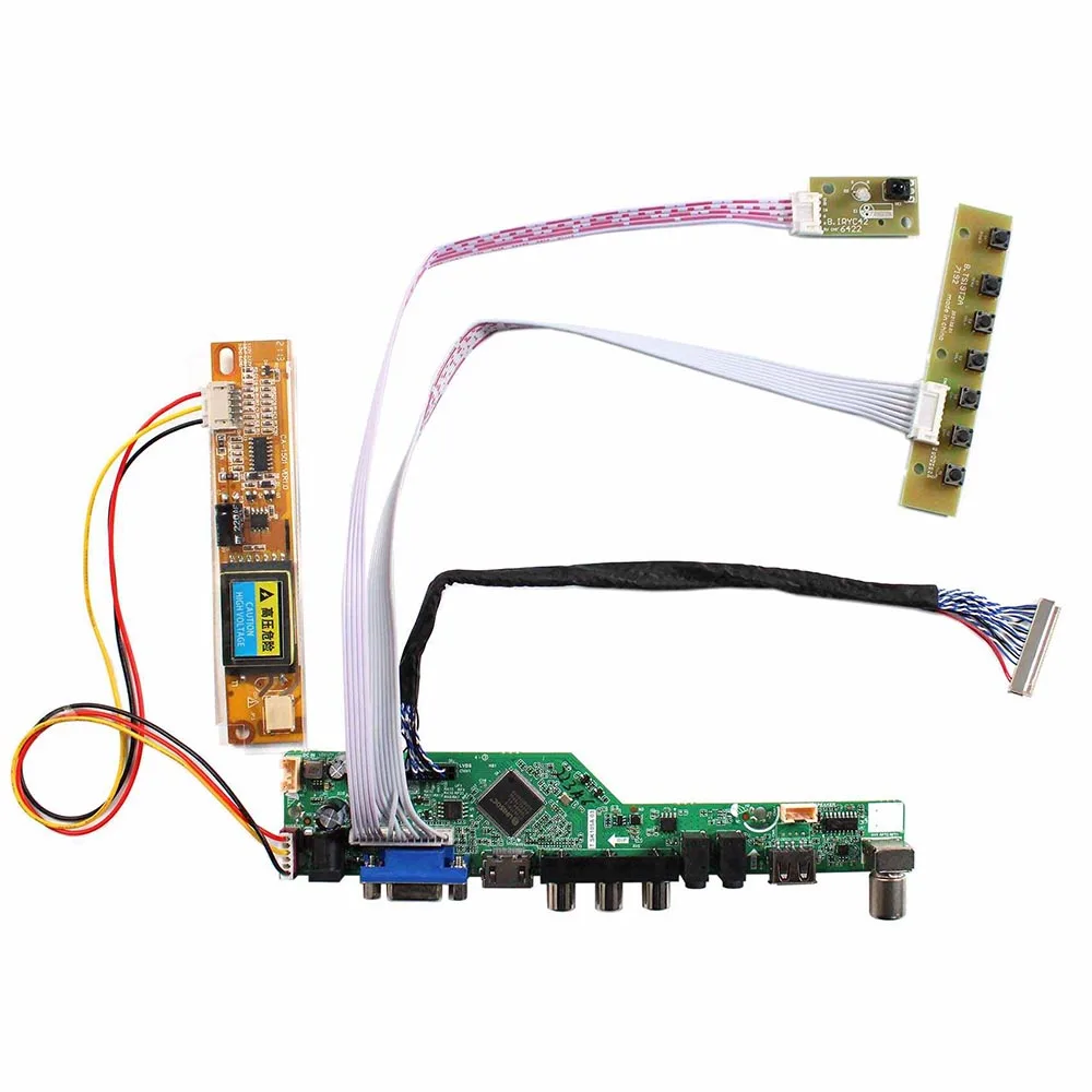 TV HD MI VGA AV USB LCD Controller Board For LP154WU2 LTN170WU 1920x1200  LCD