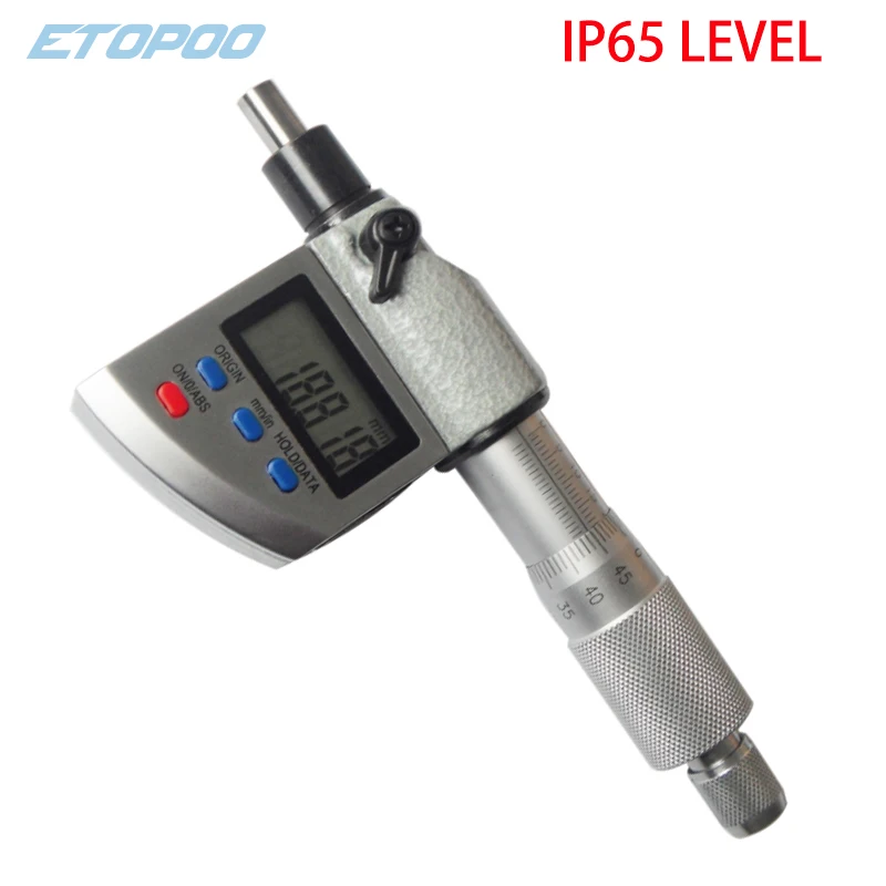 IP65 water proof Digital Display Micrometers Head  Spiral Micrometer 0.001mm High Precision Measuring Tools Micrometer Heads