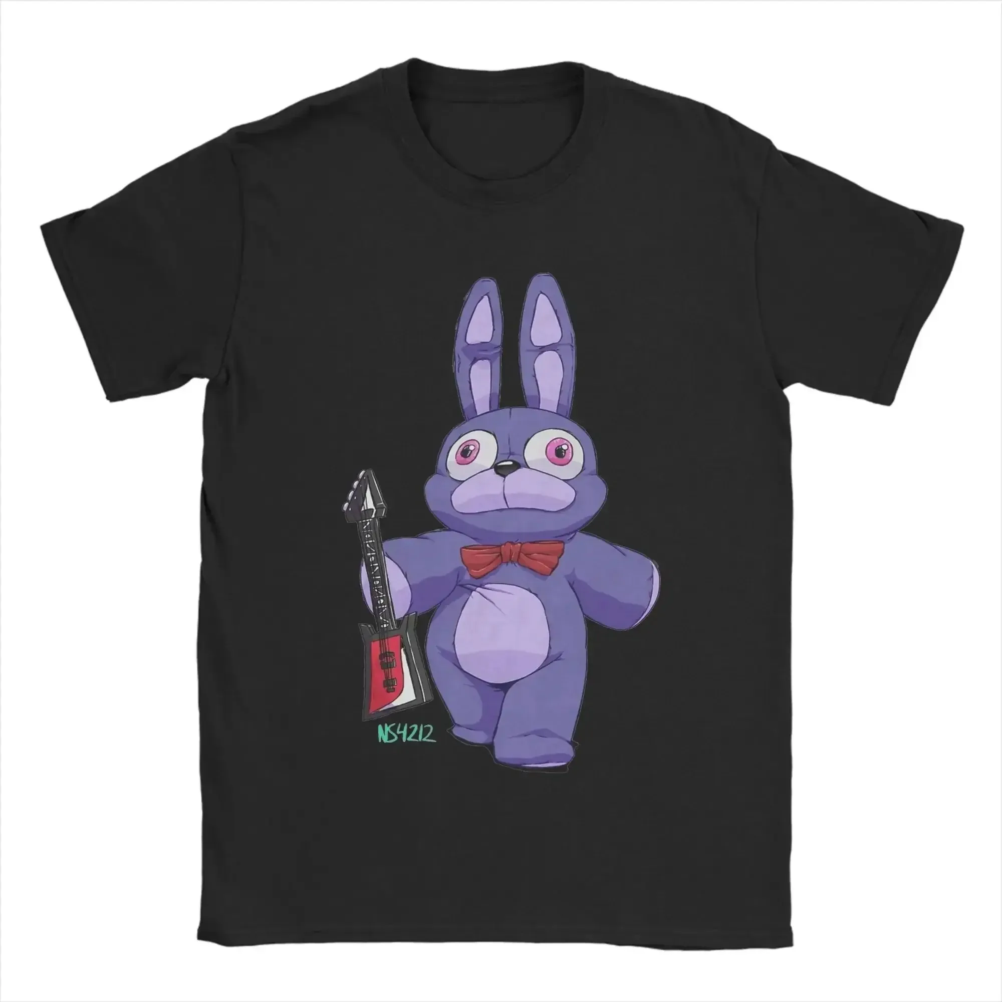 Five Nights at Freddy's T-Shirt – Klassisches Animatronic Crew Grafik-T-Shirt für FNAF-Fans, schwarzes Baumwoll-Oberteil für Männer und Jugendliche – Detail 11