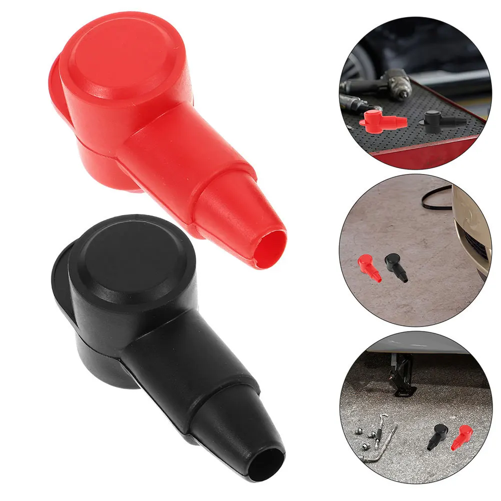 

10pcs Terminal Protective Cover Insulated Rubber Sleeves Flame-Retardant Pvc Easy Installation Universal Fit For