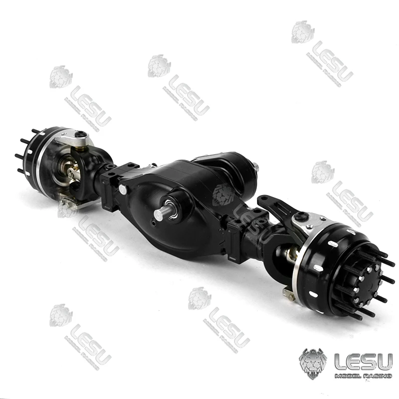 LESU 8x8 Wheel Reduction Differential Lock Axle for 1/14 TAMIYA RC Truck Remote Control Dumper Tractor Model Car Benz Scania