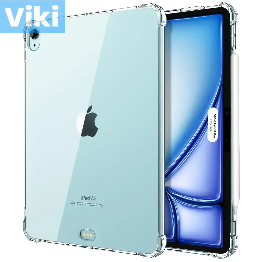 Coque mince en TPU transparent pour iPad Air, housse de protection arrière, 6e, inspectés, 4e génération, 11 pouces, M2, 2024, 2024, 2022/2020