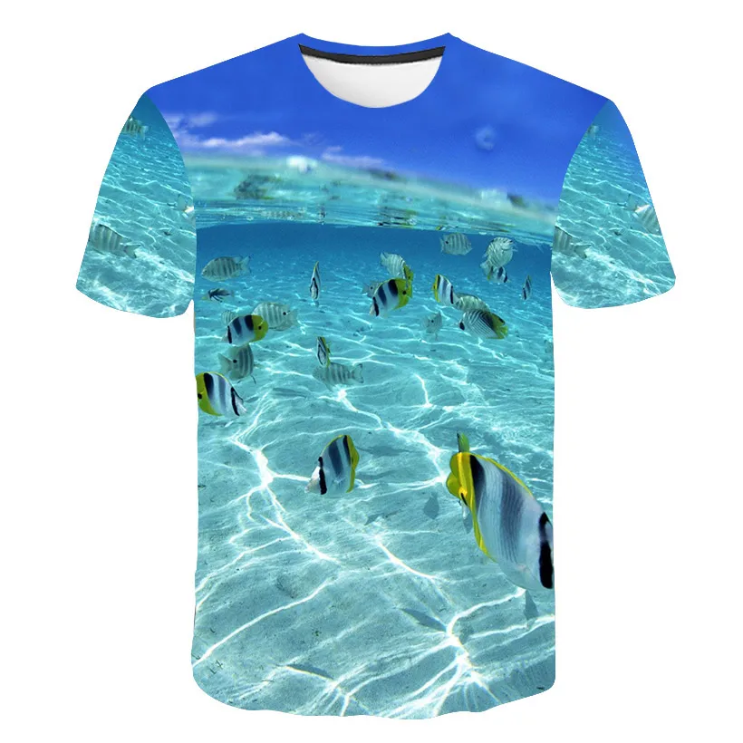 2022 Summer Fishing Graphic T-shirt For Men Fashion Casual Natural Style Pattern T-shirt New 3D Print Sport Short Sleeve T-shirt