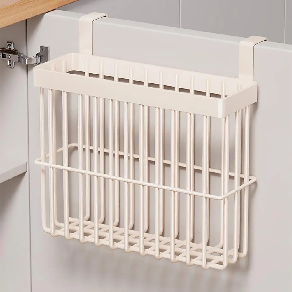 Wall-mounted Storage Basket Refrigerator Door Organizer Hanging Storage Basket Organizer for Kitchen Cabinet Door Wall Mounted