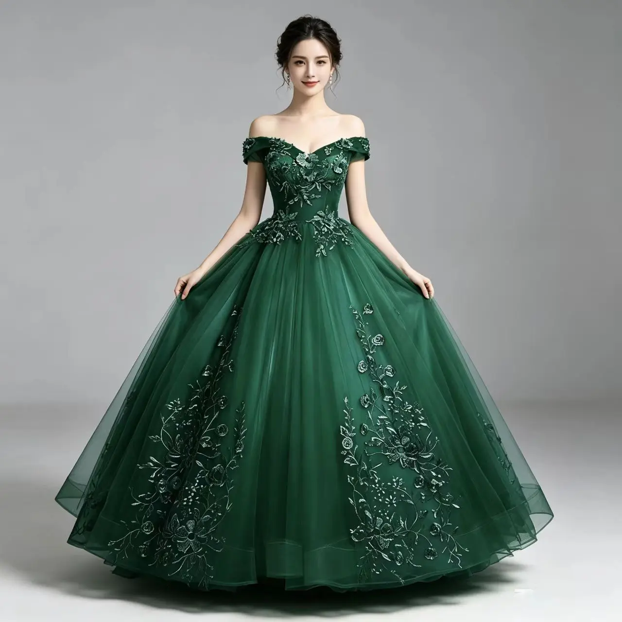 15 Quinceanera Dresses Birthday Party Prom Off The Shoulder Elegant Gown Lace Embroidery Graduate Dress Plus Szie Customized