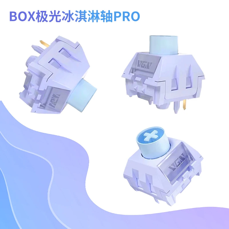 

Kailh Box ICE Cream Switch Aurora ICE Cream Pro Switches 5Pins Linear POM DIY Custom Mechanical Keyboard Gaming Accessories