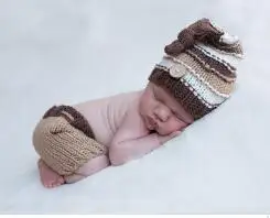 

elves style Set Photography Prop,newborn Hat And Pants baby Set ,crochet Prop szie : 3-4m