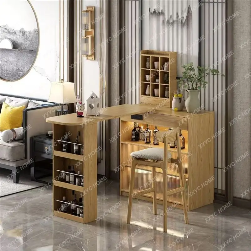 

Тумба-перегородка из массива дерева для бара, гостиной, небольшой квартиры, столовой, балкона, для отдыха