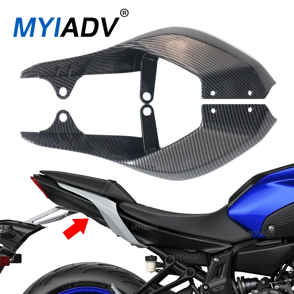 

For YAMAHA MT07 FZ07 MT-07 FZ-07 MT 07 2021-2024 Motorcycle Rear Tail Passenger Seat Cover Side Panel Guard Fairing Accessories