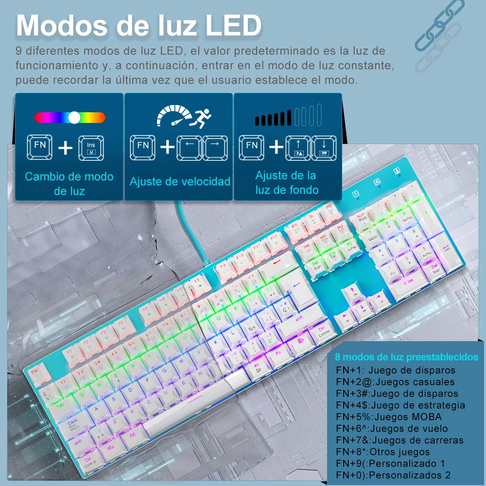 لوحة مفاتيح ميكانيكية سلكية لل - مراجعة Gaming Keyboard E Yooso وسعره
