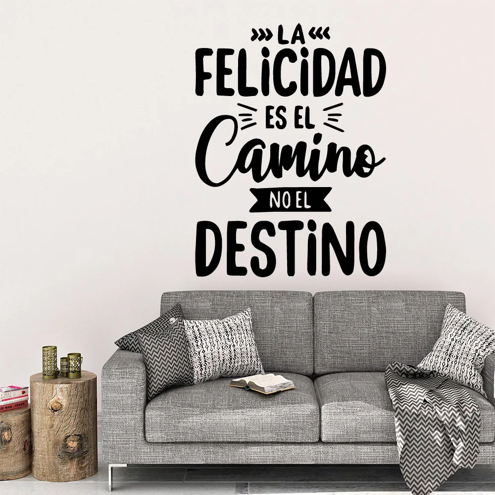 Spanish text Wall Sticker Self Adhesive Vinyl Waterproof Wall Art Decal For Kids Rooms Decoration Waterproof Wall Art Decal