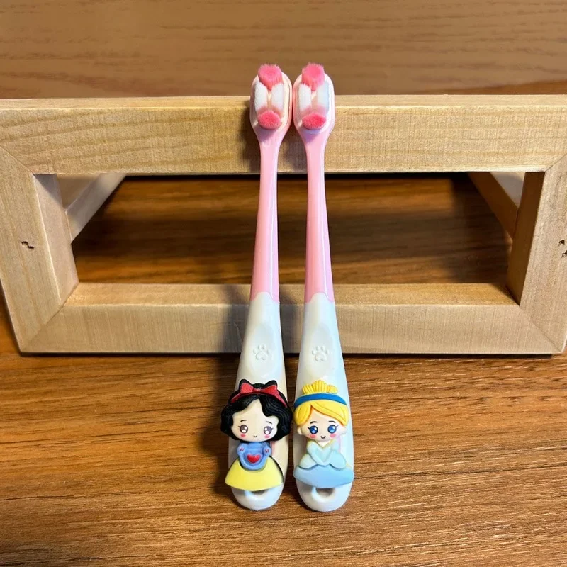 2/4Pcs Disney Princess Baby Toothbrushes for Girls Cute Snow White Bebes Dental Care Lotso Tooth Brush Soft Bristle Brush Kids