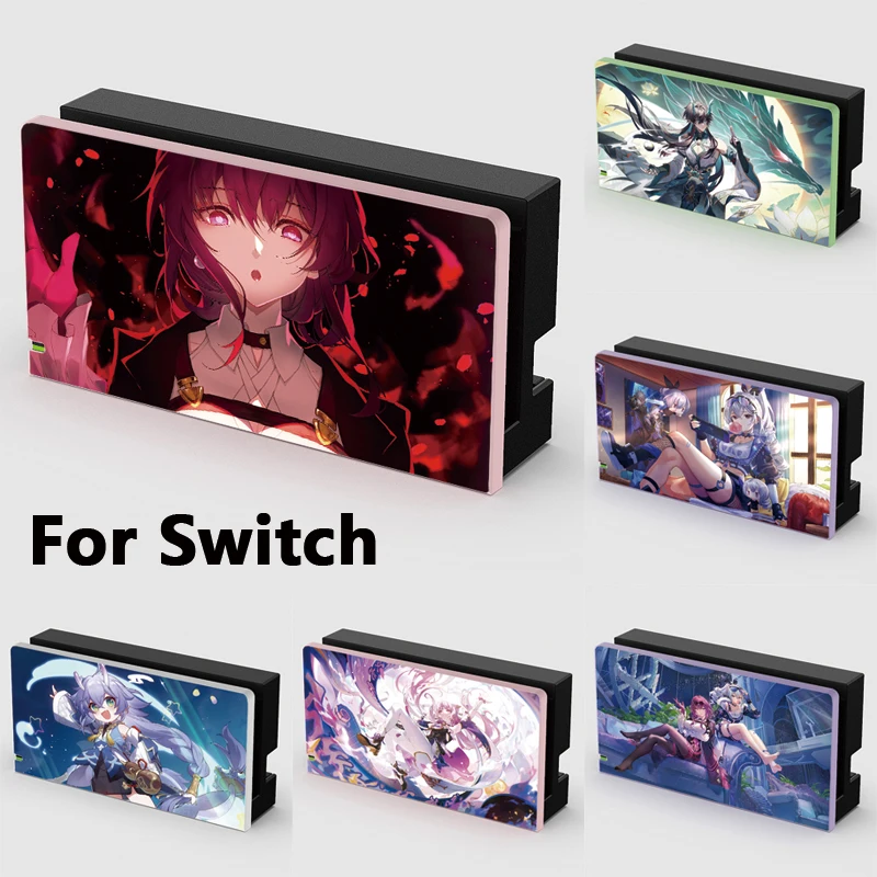 Honkai Star Rail Kafka Silver Wolf Fu Xuan Anime Girl Protective Cover Case Shell for Nintendo Switch Or OLED TV Dock Case