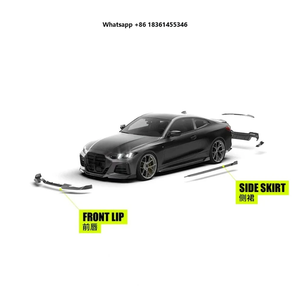 

For 4 Series G22 modified Sport style Surround Front lip Rear lip Side skirt Tail wing Body Kit Car Accessories Body Kit