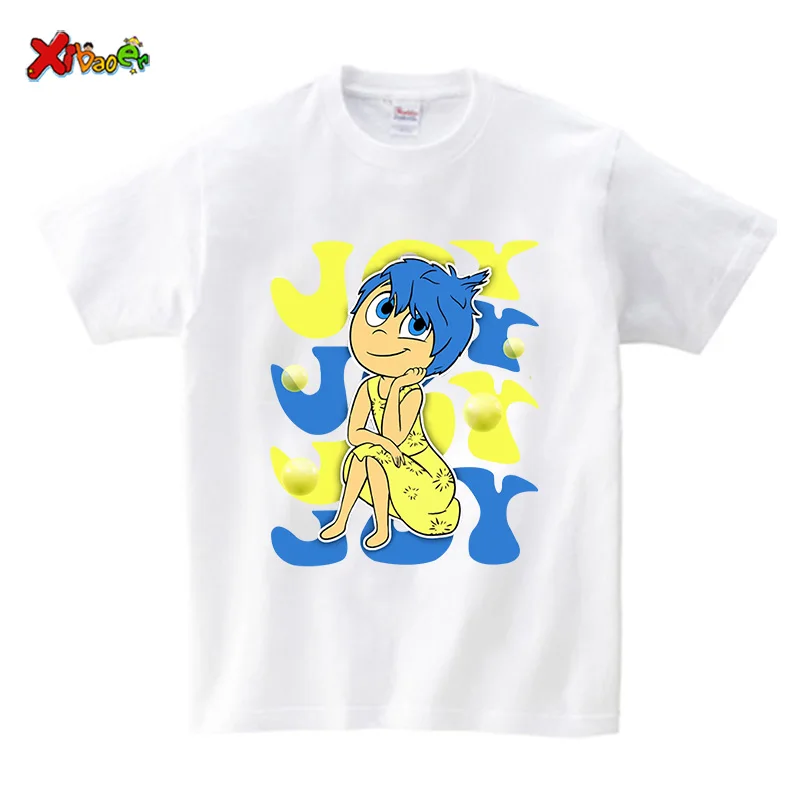 Inside Out 2  Birthday Girl T Shirt Birthday Shirts Party Outfits for Kids Custom Name Shirts Baby Girl Clothing Cute T-shirts