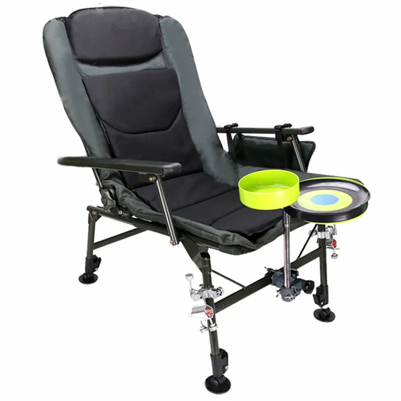 Multifunctional fishing chair folding reclining chair outdng raft  chair  tackle supplies